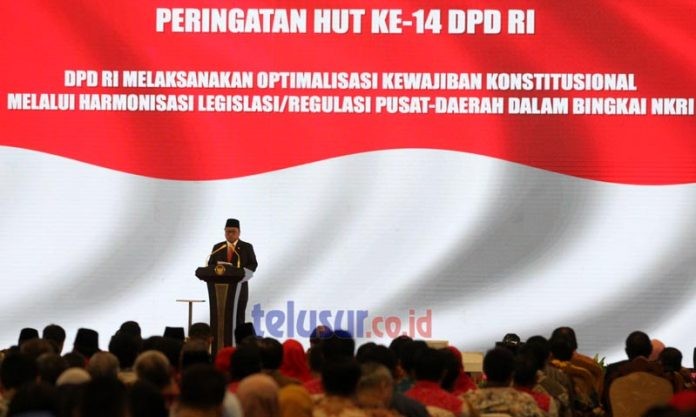 HUT ke-14, Wapres Pesan DPD Terus Jaga Harmonisasi dengan DPR
