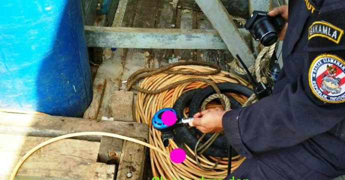 Bakamla Tangkap Kapal Pencuri Kabel Optik Bawah Laut