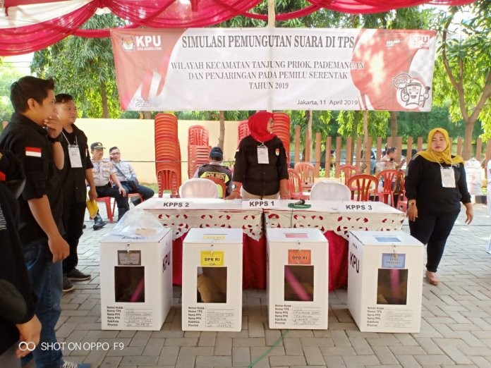 KPU Jakarta Utara Gelar Simulasi Pemilihan Guna Peningkatan Kopetensi PPS