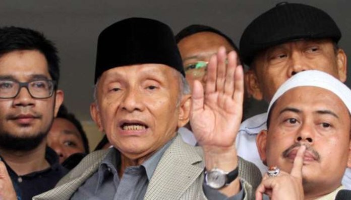 Amien Rais Bantah Mendeligitimasi KPU