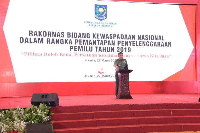 TNI Tegaskan Netral Dalam Pelaksanaan Pemilu 2019