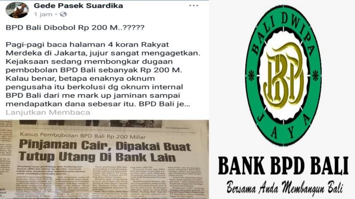 Pembobolan BPD Bali Rp. 200 M, GPS Tegaskan Bongkar Sampai ke Akarnya