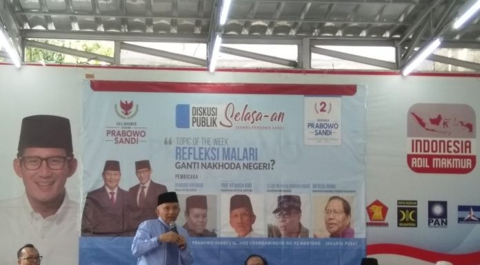 Amien Rais: Mafia Cebong-cebongan Ditingkat Kecamatan dan Kabupaten Makin Marak
