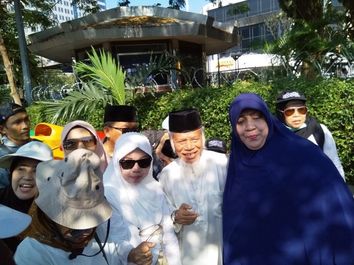 Aksi Kawal MK di Patung Kuda Masih Sepi