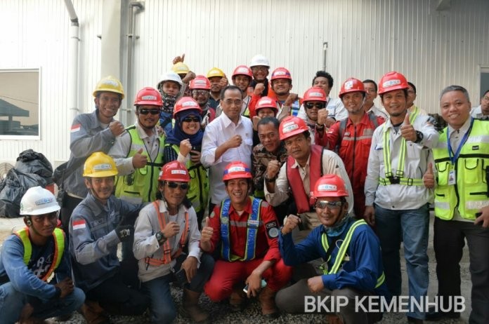 Tinjau Pelabuhan Patimban, Menhub : Progres Pembangunan Sudah Berjalan Sesuai Rencana
