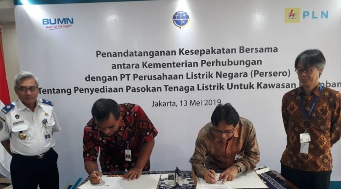 Kemenhub dan PLN Tandatangani Kesepaktan Bersama Terkait Penyedian Pasokan Listrik Untuk Kawasan Pelabuhan Patimban