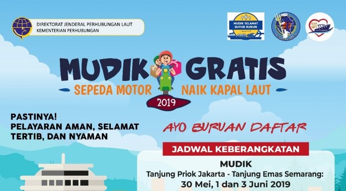 Hubla Tambah Voyage Kapal Mudik Gratis Dengan Sepeda Motor Tahun 2019