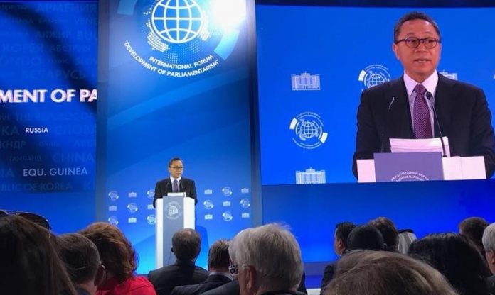 Di Moscow Rusia, Ketua MPR Tunjukan Taringnya