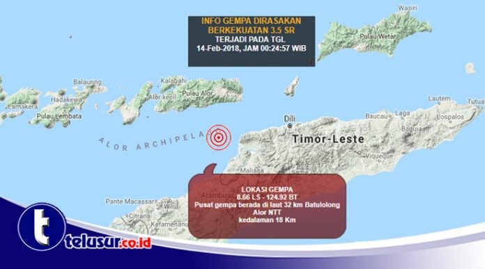 Kabupaten Alor Diguncang Gempa