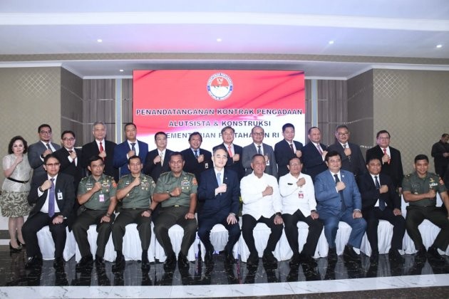 Kasum TNI Hadiri Penandatanganan Kontrak Pengadaan Alutsista & Konstruksi