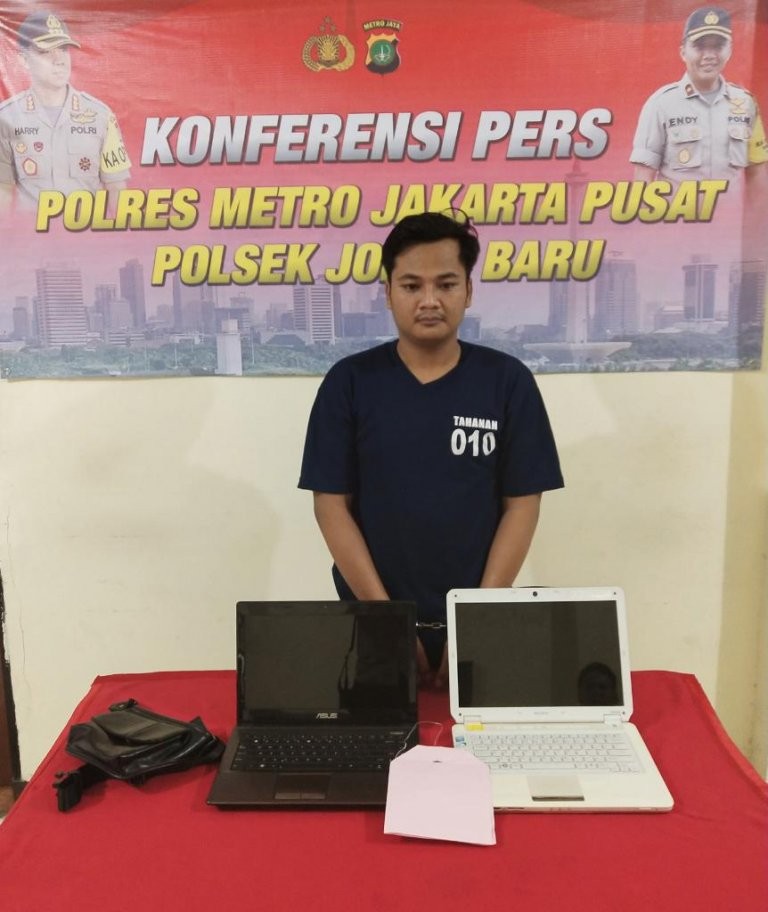 Pelaku Pencuri Rumah Kos – Kosan di Tangkap Polsek Johar Baru