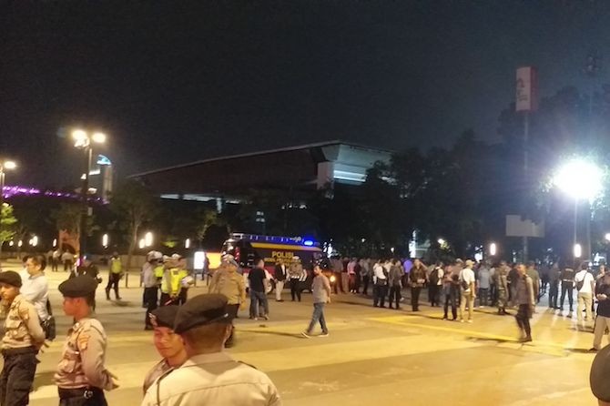 Ada Ledakan di Lokasi Nobar Debat