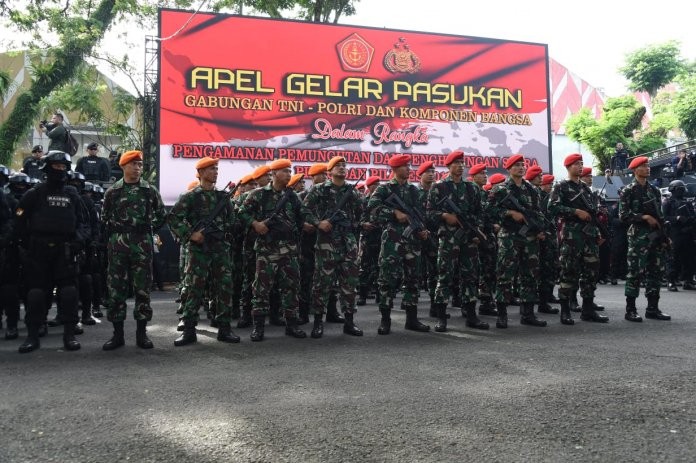 Panglima TNI Cek Kesiapan Pasukan Pengamanan Pileg dan Pilpres 2019