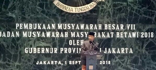 Mubes Bamus ke-VII, Anies: Ini  Tonggak  Penting Lestarikan Budaya Betawi