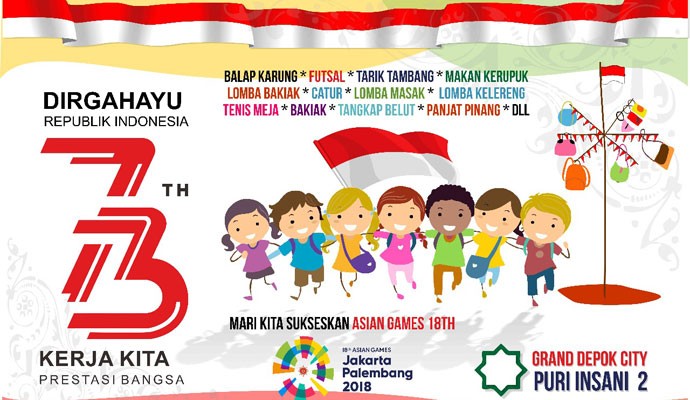 Meriahkan HUT RI, Warga Puri Insani 2 GDC Depok Gelar Berbagai Perlombaan