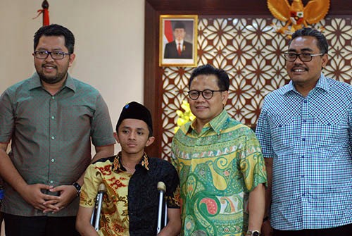 Cak Imin Bertemu Mahasiwa Disabilitas Penemu Lima Aplikasi