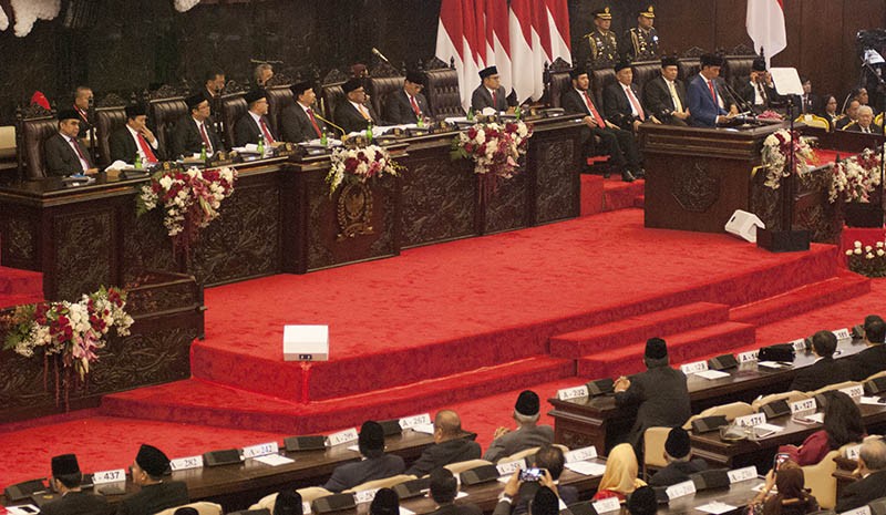 Presiden  Jokowi Puji Kinerja MPR Dalam Sidang Tahunan 2019