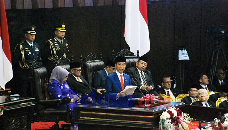 Presiden Jokowi  Sampaikan Laporan RAPBN 2020