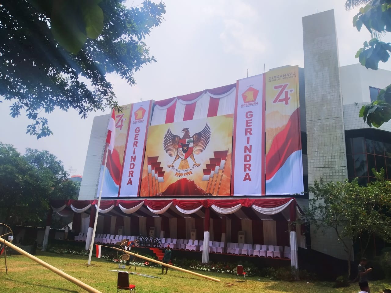 HUT Ke-74 RI, Prabowo: Perlu Kerja Keras Agar Bangsa Ini Survive