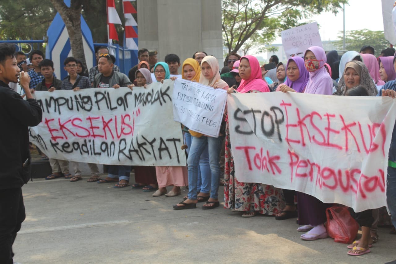Tolak Eksekusi, Warga Pilar Kepung PN Cikarang