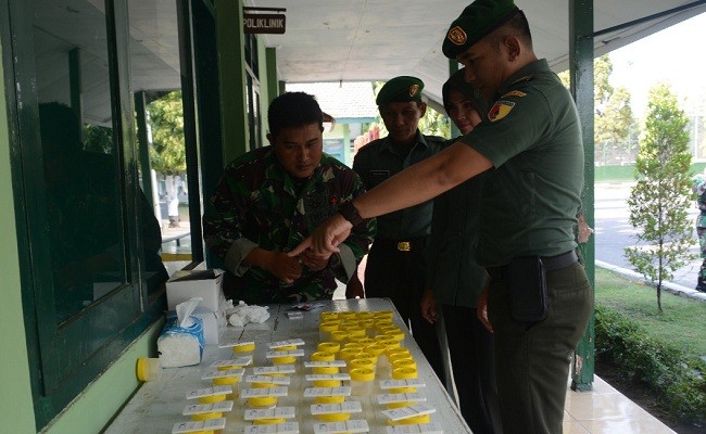 Ratusan TNI Tes Urine, Kapten Chb Roky : Narkoba Tidak Pandang Bulu