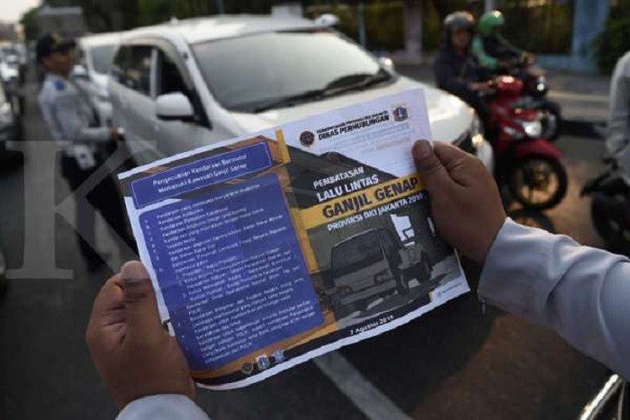 Awasi Jalur Ganjil Genap, Dishub Turunkan 500 Personel