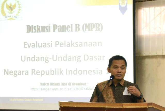 MPR Gelar Diskusi Evaluasi Pelaksanaan UUD Di UGM