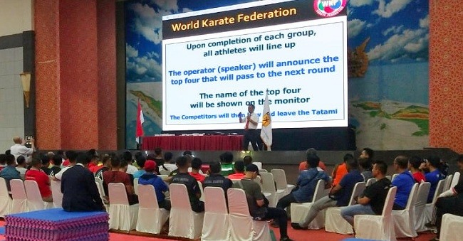 126 Wasit FORKI Ikuti Seleksi Kejuaraan Karate Piala Panglima TNI