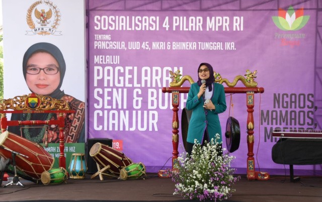 Pagelaran Seni Budaya Empat Pilar MPR Semarak Di Cianjur