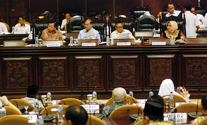 Penutupan  SIdang Paripurna DPD RI Periode 2014-2019