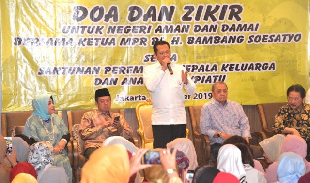 Ketua MPR Bamsoet, Ajak Semua Elemen Bangsa Sukseskan Pelantikan Presiden