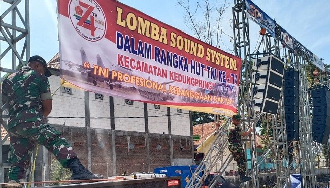 Dekat Dengan Warga, Kodim 0812 Gelar Lomba Sound Sistem
