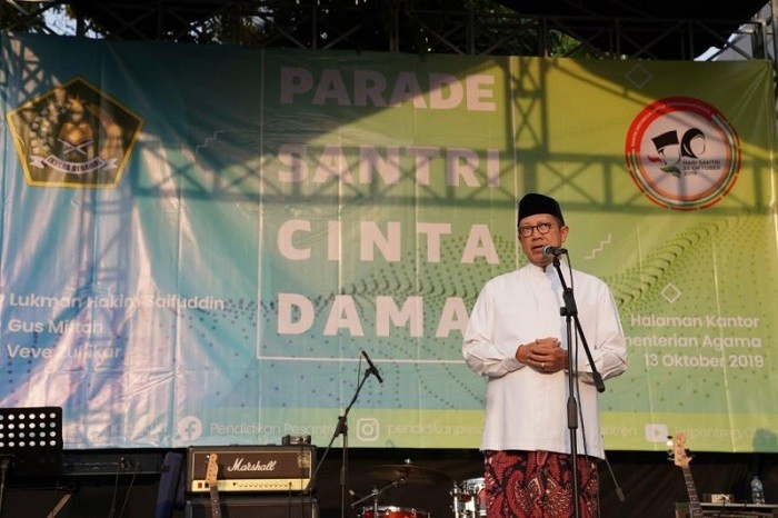Menag: Santri Merupakan Duta Perdamaian untuk Disebarkan Kepada Siapapun