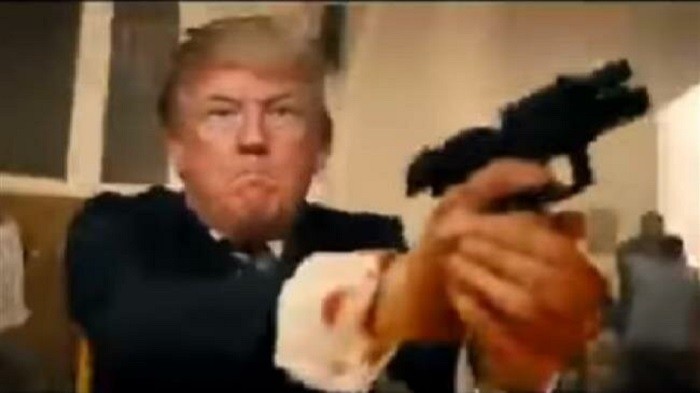Video Palsu Trump Tembaki dan Tikam Jurnalis Diputar di Konferensi Pendukungnya