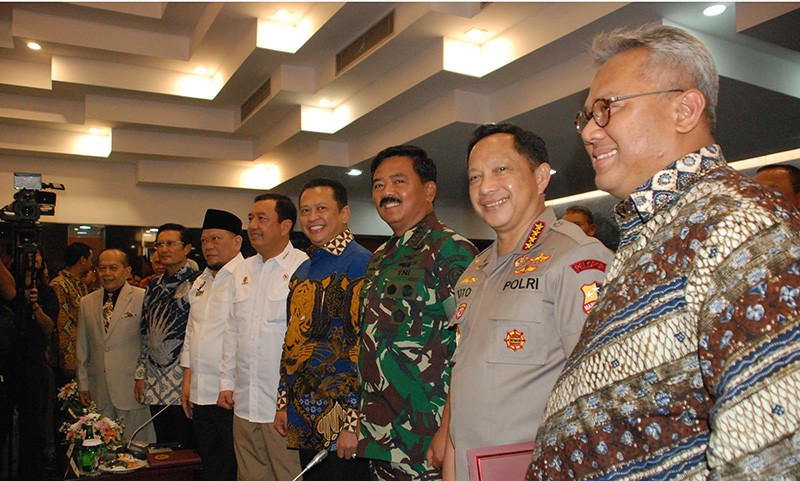 MPR Gelar Rapat Koordinasi Dengan Panglima TNI,Kapolri,Kepala BIN dan KPU