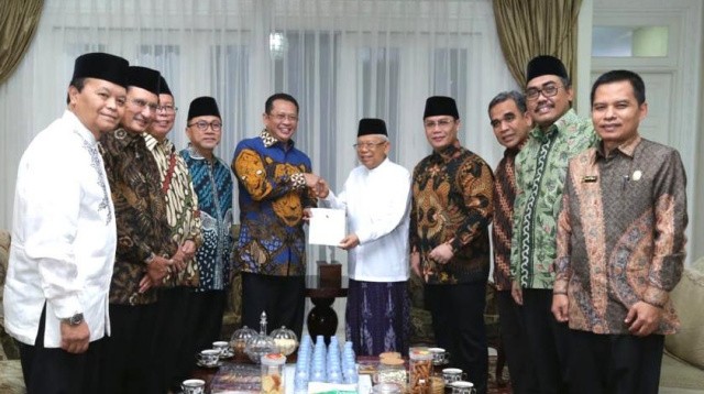 Pimpinan MPR RI Temui Wakil Presiden Terpilih KH. Ma'ruf Amin