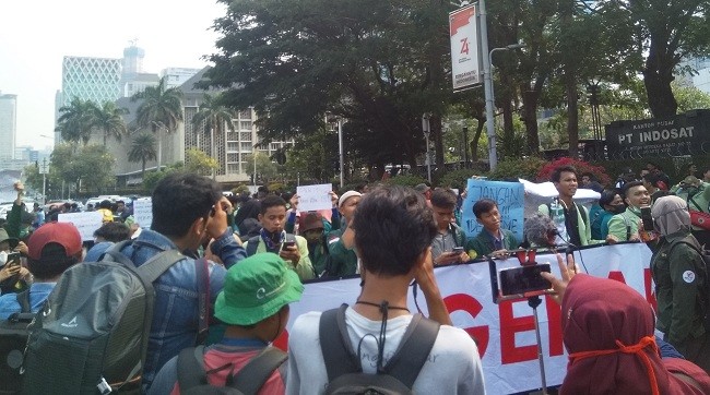 Tak Terbitkan Perppu KPK, Mahasiswa Sebut Jokowi Tukang Ingkar Janji