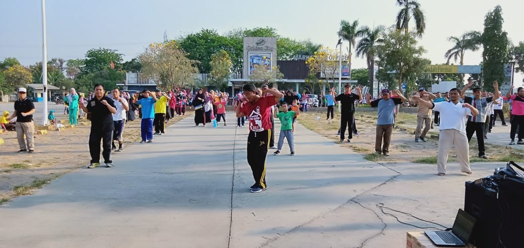 PKS Teluk Pucung Gelar Senam Al-Batani