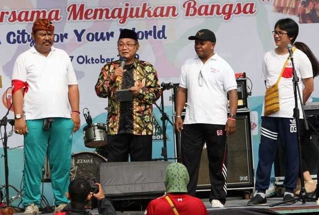 Tokoh Lintas Agama Kabupaten Bekasi Gelar Fun Walk