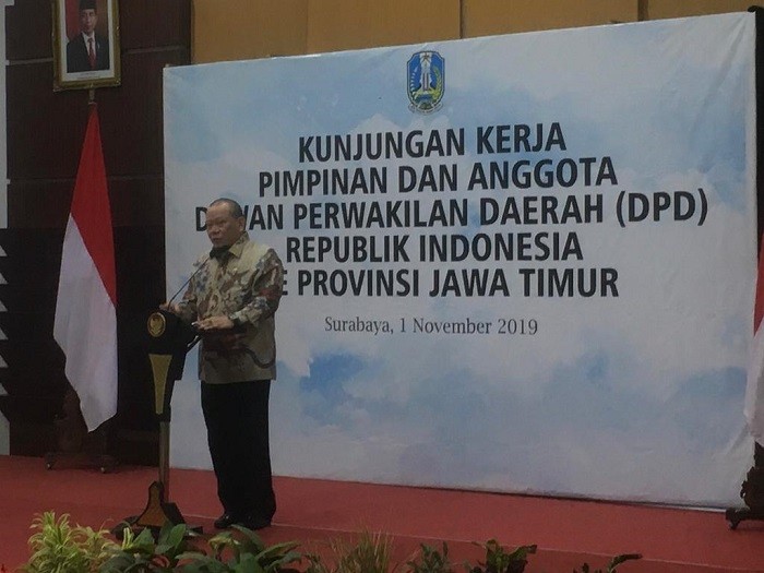 Kunker ke Jatim, La Nyalla Berharap Gubernur Hibahkan Tanah untuk Kantor DPD