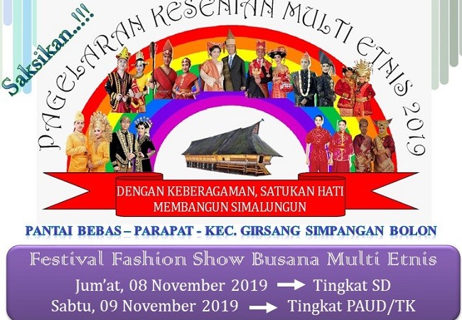 Dispar Simalungun Adakan Pagelaran Budaya Bertajuk ‘Multi Etnis’ Di Pantai Bebas Parapat
