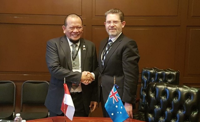 Kepada Ketua DPD Lanyala Mahmud Mattalitti, Tentang Papua, Australia Tegaskan NKRI Harga Mati