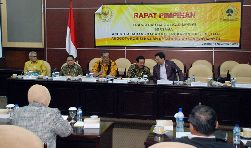 Fraksi Partai Golkar Di MPR, Gelar Rapat Perdana