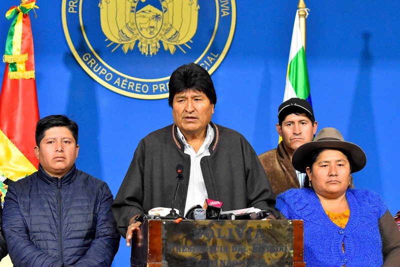 Presiden Bolivia, Evo Morales Mundur