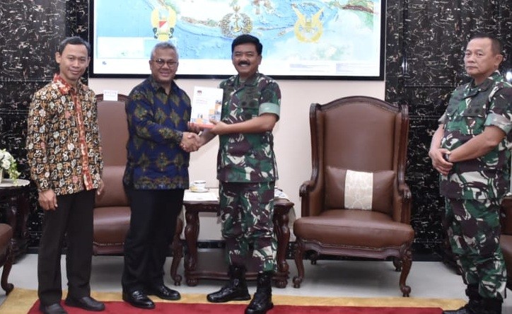 Datangi Markas TNI, KPU Ucapkan Terima Kasih