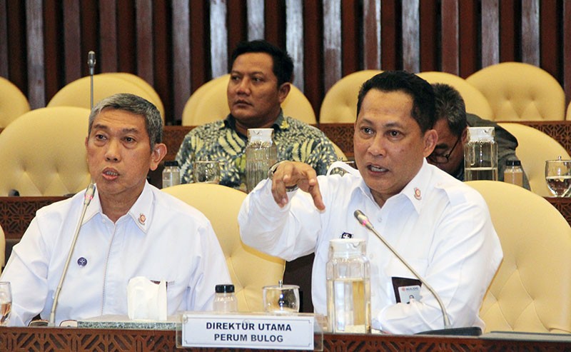 Direktur Utama Perum Bulog Budi Waseso Bahas Program Kerja 2020