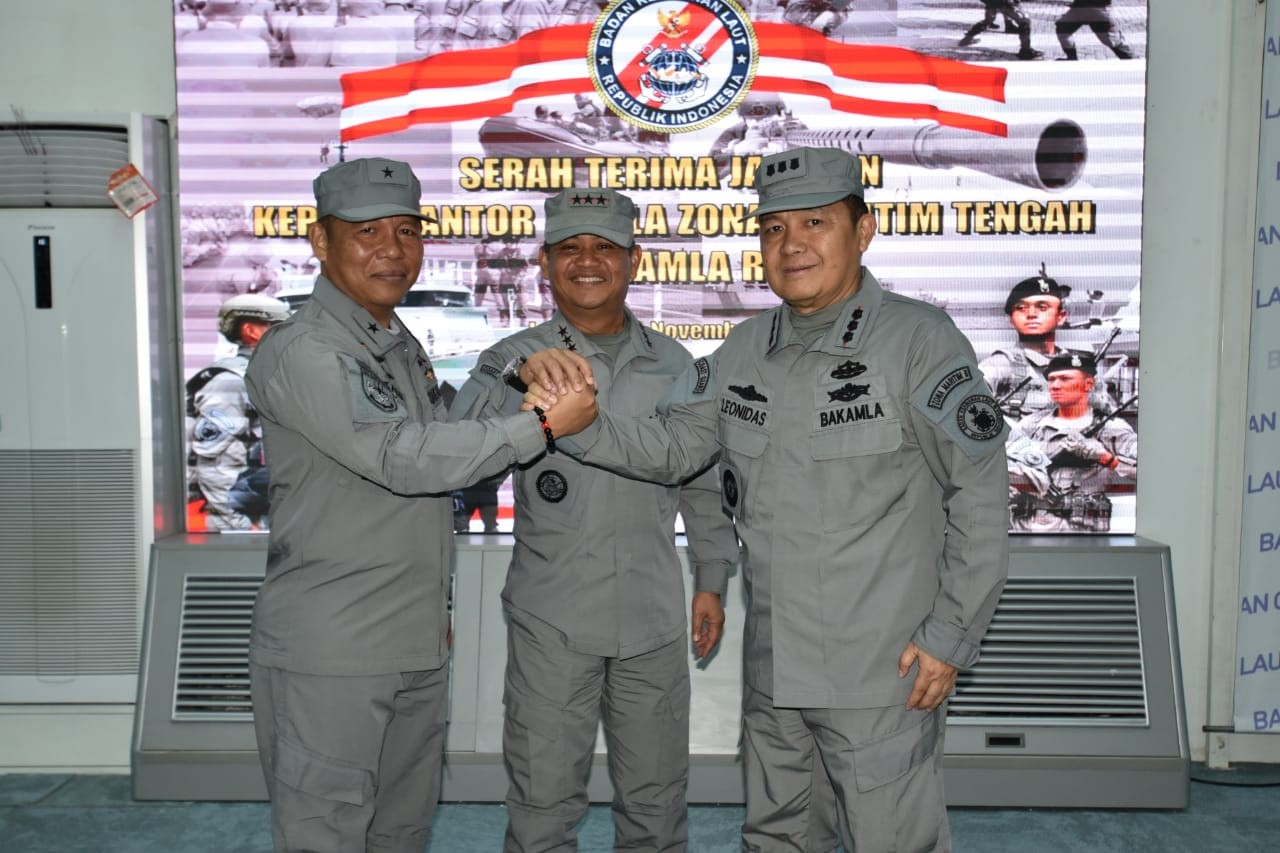 Kepala Zona Maritim Tengah Bakamla RI Resmi Berganti