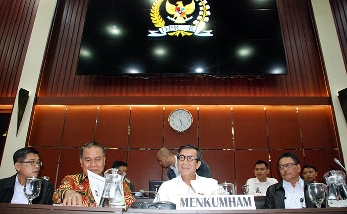 Menkum HAM Dengan Baleg DPR Dan  PPUU DPD RI