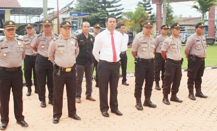 Amankan Pilkades Serentak Di 105 Desa, Polres Tobasa Siagakan Personel PAM  