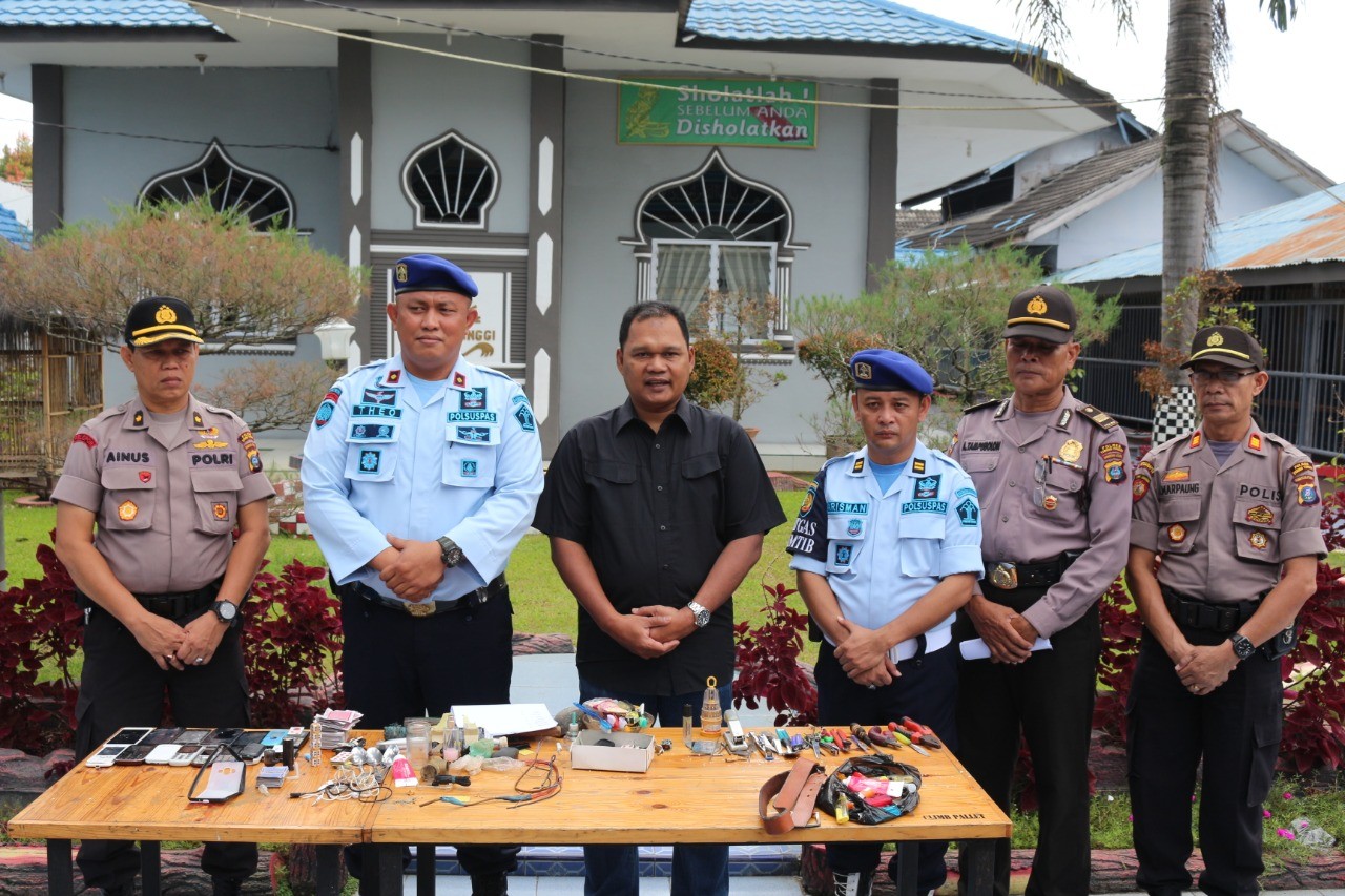 Kapolres Tebing Tinggi Hadiri Razia Penggledahan dan Pemeriksaan Di Lapas Kelas II B Tebing Tinggi
